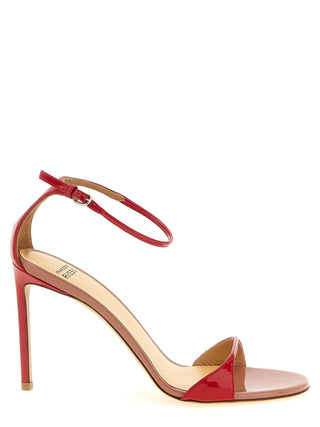 Multicolor Goatskin Stiletto Heel Sandals