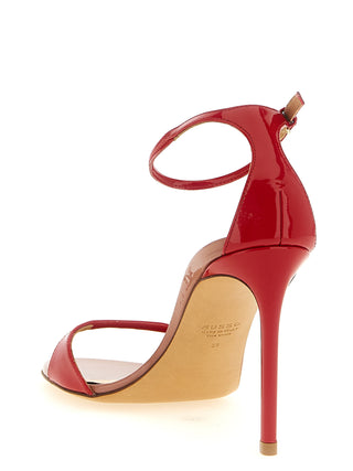 Multicolor Goatskin Stiletto Heel Sandals