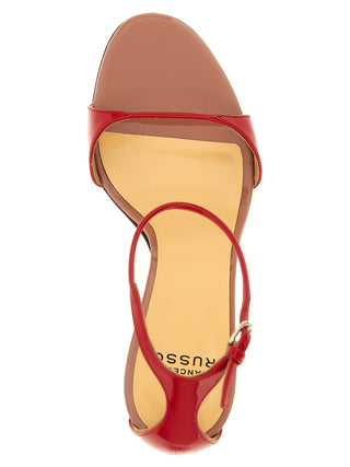 Multicolor Goatskin Stiletto Heel Sandals
