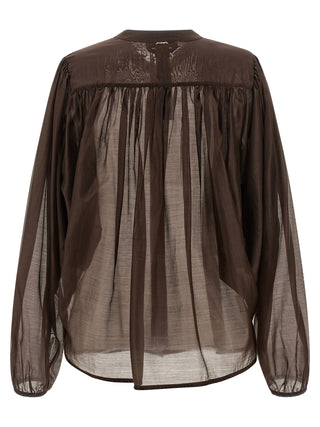 Brown Lycra Blouse