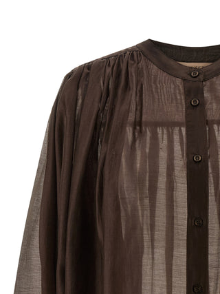 Brown Lycra Blouse