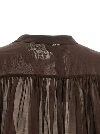 Brown Lycra Blouse