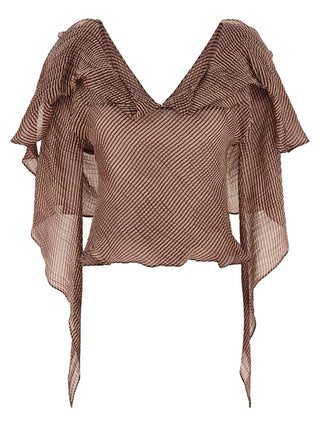 Bordeaux Linen Blouse