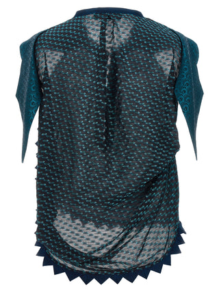 Blue Modal Pattern Shirt