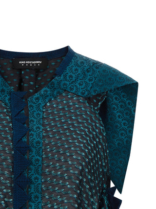Blue Modal Pattern Shirt