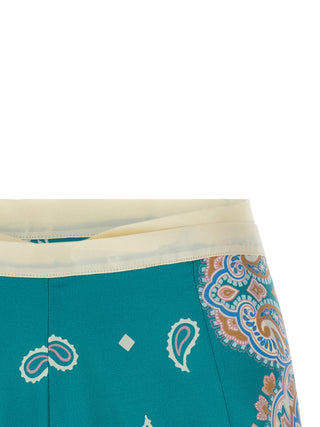 Multicolor Viscose Shorts