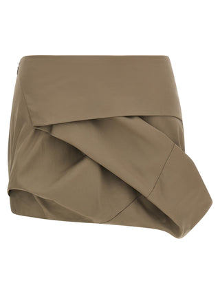 Gray Cotton Long Skirt