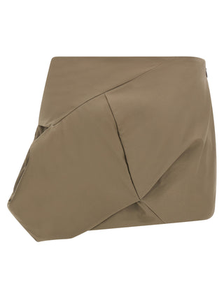 Gray Cotton Long Skirt