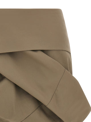 Gray Cotton Long Skirt