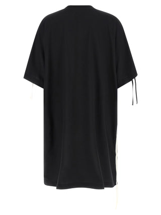 Vestido corto negro de poliéster