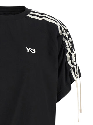 Vestido corto negro de poliéster