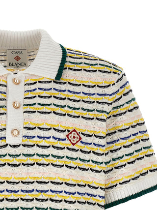 Polo multicolor de algodón
