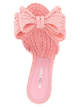 Multicolor Raffia Stiletto Heel Sandals