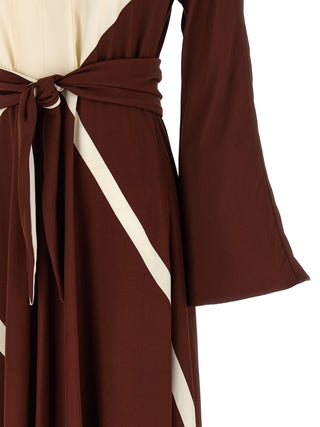 Bordeaux Viscose Long Dress