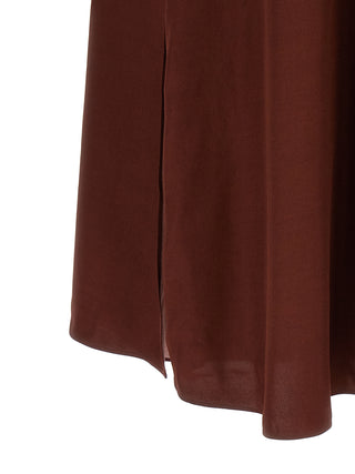 Bordeaux Viscose Long Dress