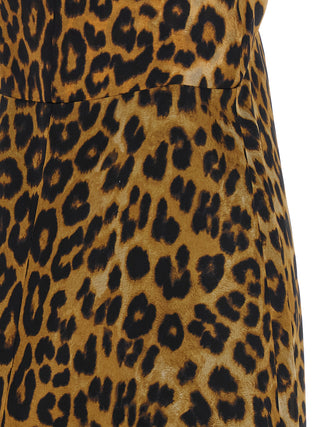 Brown Silk Long Dress