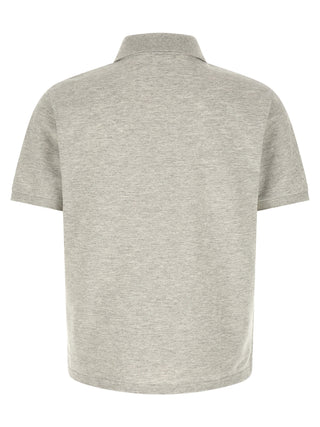 Gray Cotton Polo Shirt