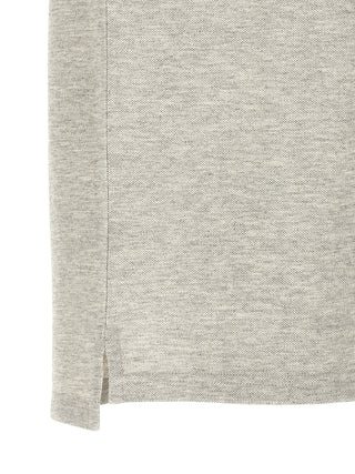 Gray Cotton Polo Shirt