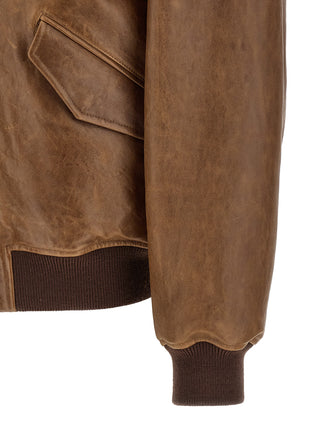 Brown Lamb Leather Leather Jacket