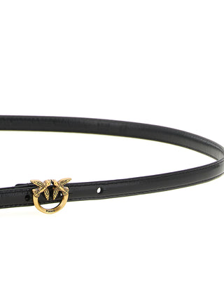 Black Lamb Leather Regular Belt