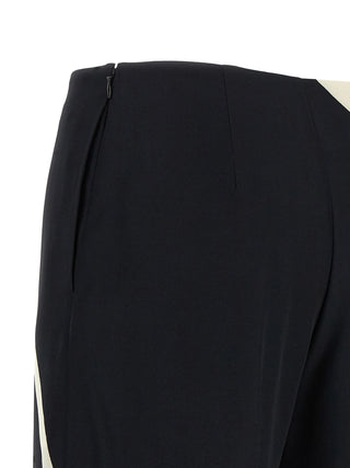 Bicolor Viscose Casual Pants