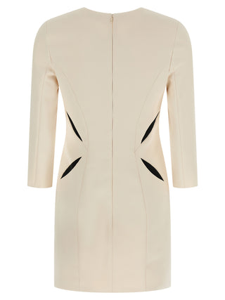 Bicolor Polyester Short Dress