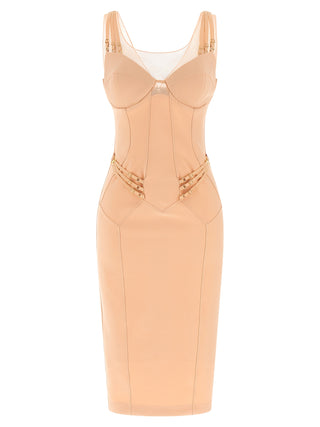 Multicolor Polyamide Midi Dress