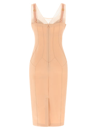 Multicolor Polyamide Midi Dress