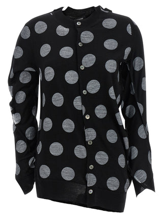 Bicolor Wool Cardigan