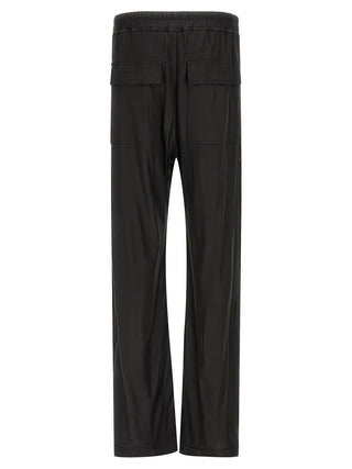 Black Acetate Casual Pants