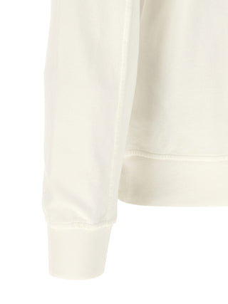 White Cotton Sweatshirt