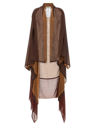 Brown Silk Cardigan