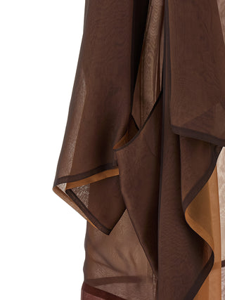 Brown Silk Cardigan
