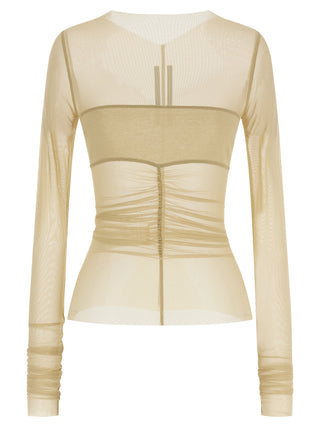Camisa beige de nailon