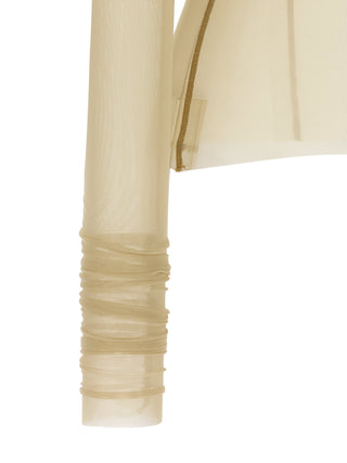 Camisa beige de nailon