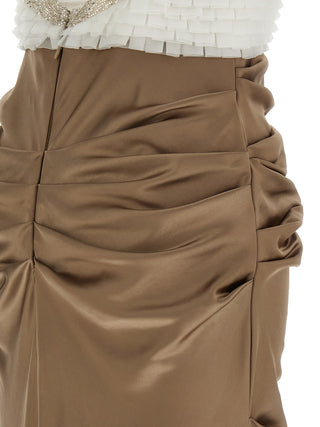 Multicolor Polyester Long Dress