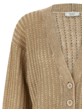 Beige Viscose Cardigan