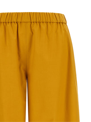 Pantalones casuales bicolor de algodón