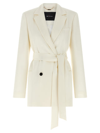 White Silk Blazer