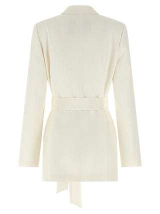 White Silk Blazer