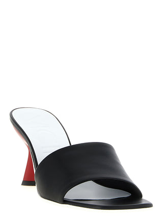 Black Calfskin Mules