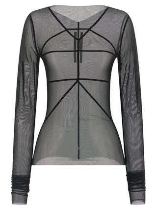 Black Nylon Cardigan
