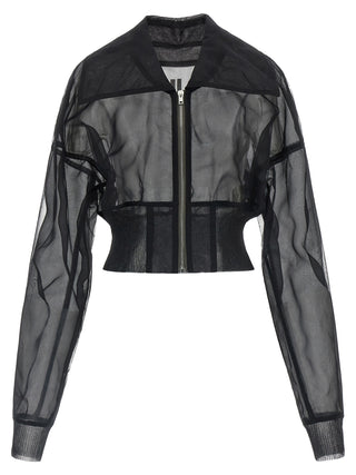 Bomber negro de nailon