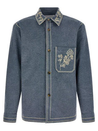 Blue Cotton Blouse