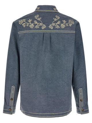 Blue Cotton Blouse