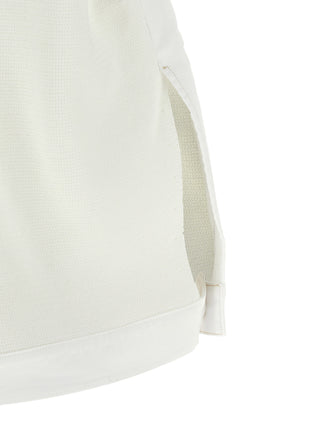 White Cotton Sleeveless Jacket