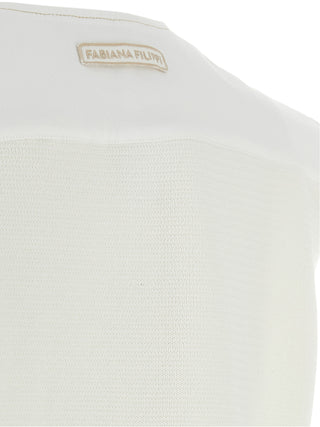 White Cotton Sleeveless Jacket