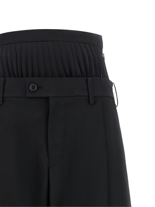 Black Wool Pants