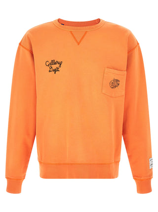 Orange Cotton Sweatshirt