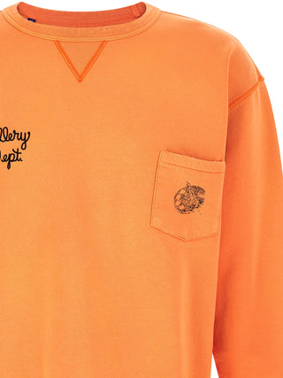Orange Cotton Sweatshirt